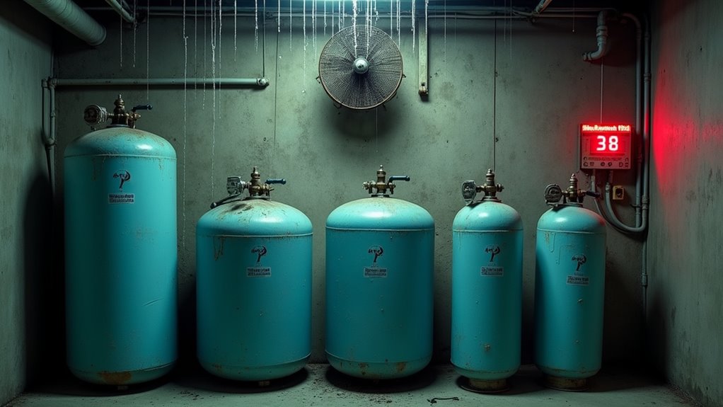 secure ventilate inspect monitor nitrous oxide storage